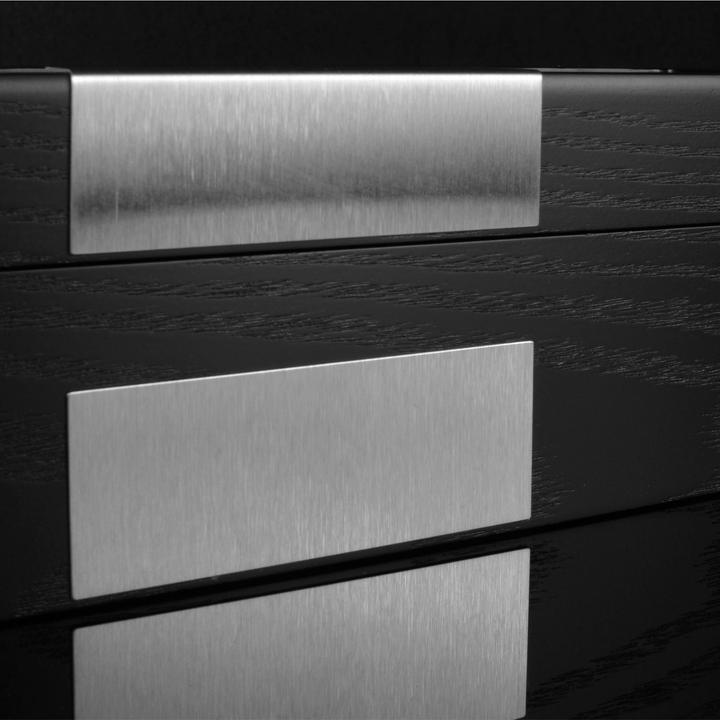 Actual product image Heisse & Söhne Watch box Monteray 5 Ash - Black Silk Matt