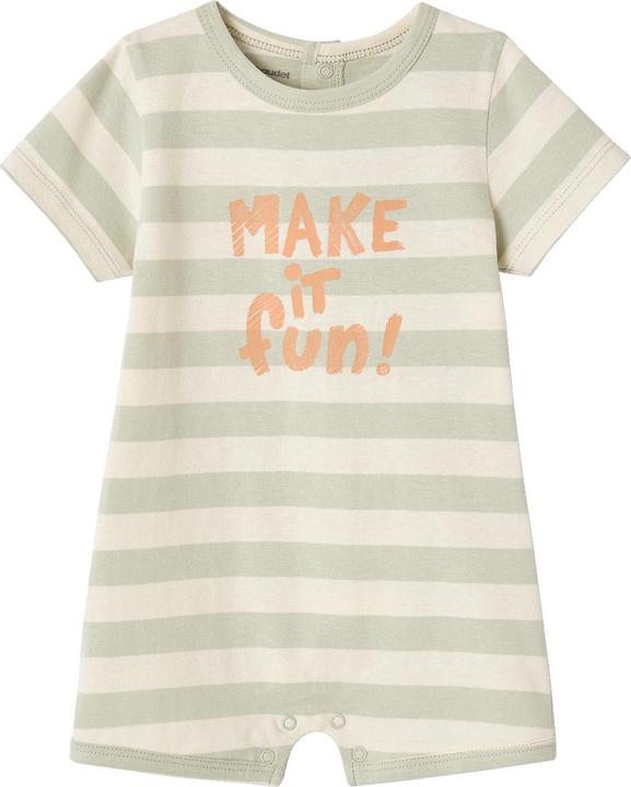 Vertbaudet Bio-Kollektion: Baby Kurzoverall BASIC (104)