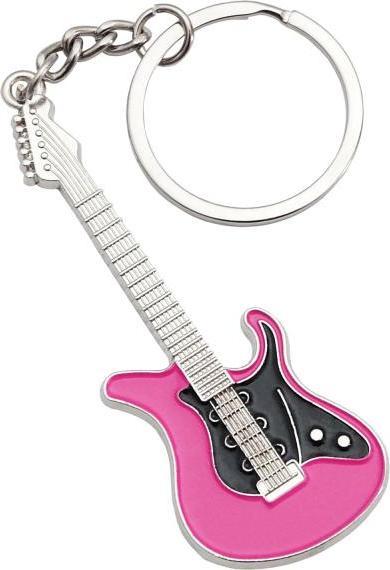Produktbild keepdrum Schlüsselanhänger E-Gitarre in pink