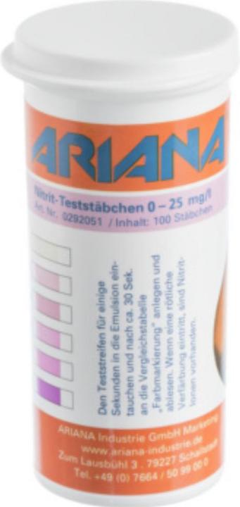 Produktbild Ariana Messstäbchen TRGS 611 Nitrit-Gehalt 0-25 mg/l 100 St.
