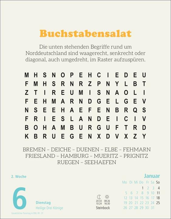 Produktbild Stefan Heine Rentnerrätsel Tagesabreisskalender 2026 (Harter Einband, Deutsch)