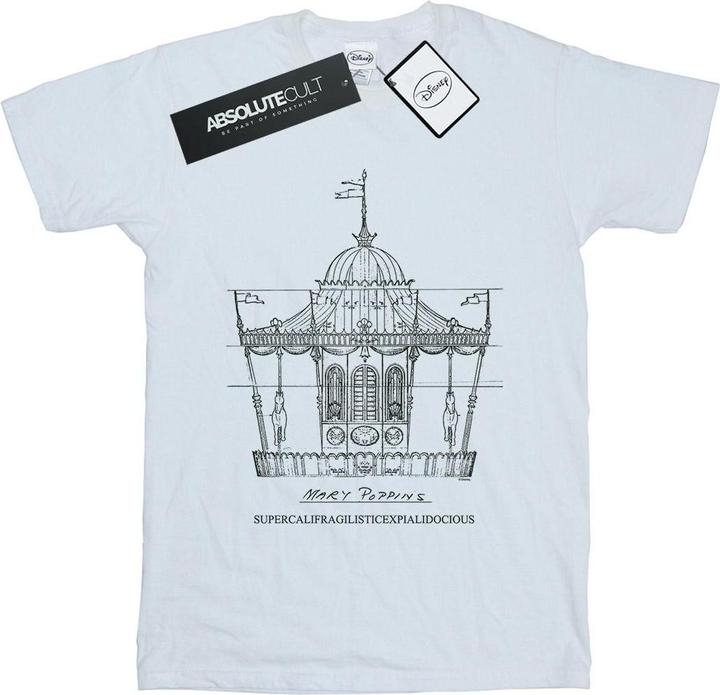 Disney Mary Poppins Carousel Sketch TShirt (L)