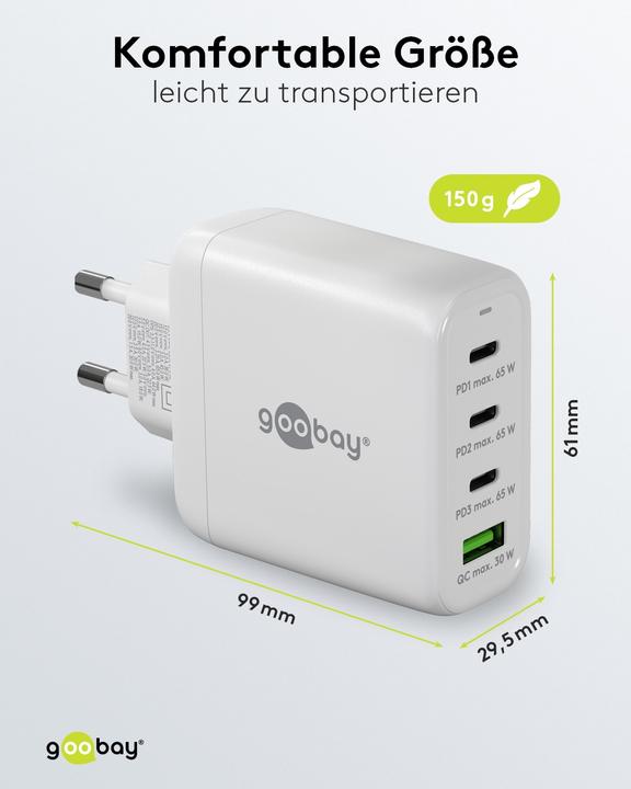 Produktbild Goobay Multiport-Schnellladegerät (68 W)
