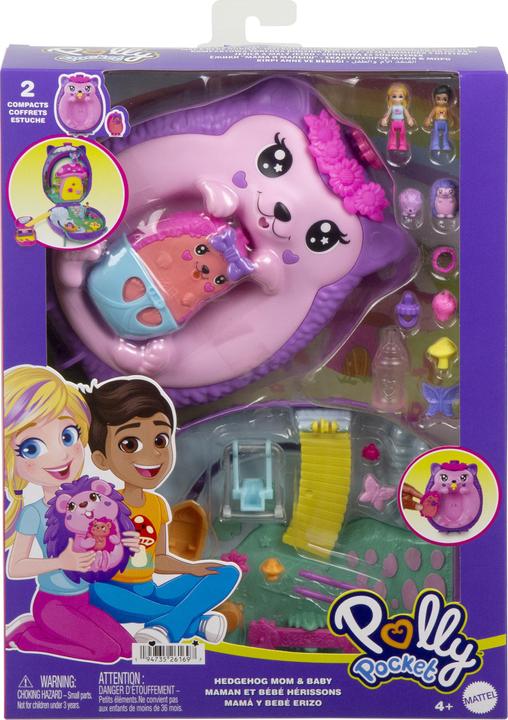 Actual product image Polly Pocket Igel-Mama & Baby Schatulle