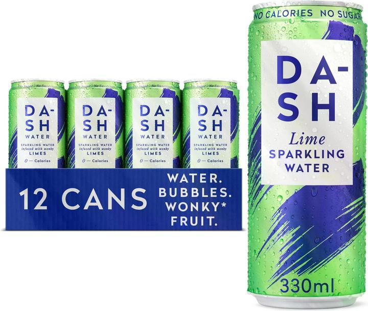 Actual product image Dash Water Lime Sparkling Water (12 x 33 cl)