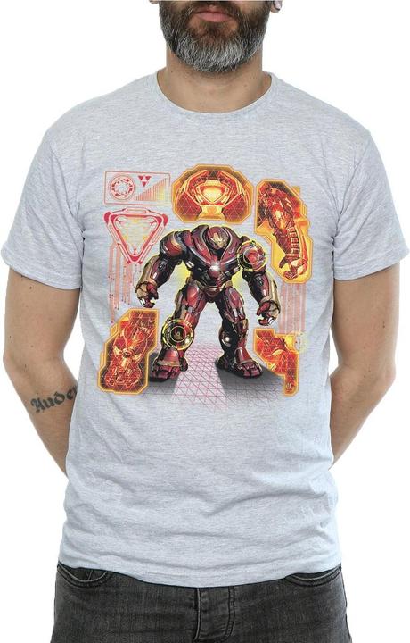 Immagine prodotto Maglietta Uomo Avengers Infinity War Hulkbuster Blueprint (S)