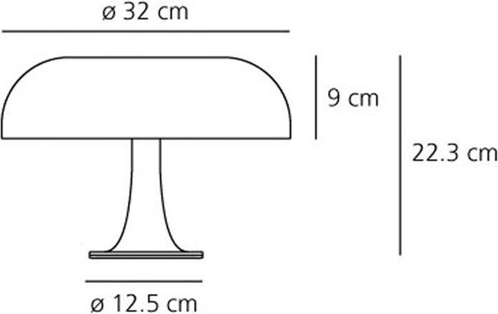 Actual product image Artemide Nessino table lamp