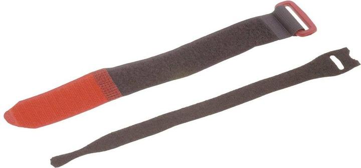 Produktbild Helukabel 360x25 Klettkabelbinder L x B 360 mm 25 Rot Schwarz 10 St. (Kunststoffkabelbinder, 360 mm, 10 Stk.)