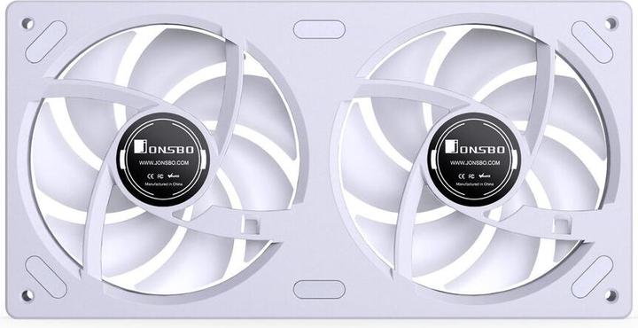 Actual product image Jonsbo ZB-240 Infinity Mirror ARGB Reverse Blade PWM Lüfter - 240mm, weiss (240 mm)