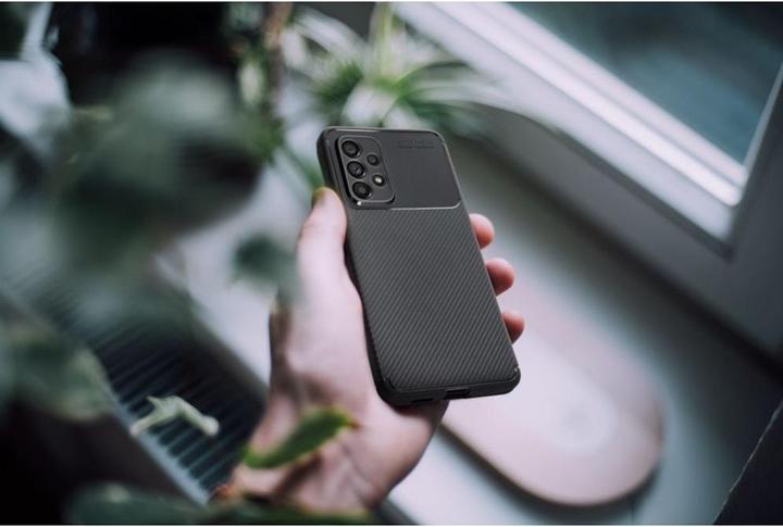 Produktbild OEM Back panel cover Case CARBON PREMIUM for SAMSUNG S25 black (Samsung Galaxy S25)