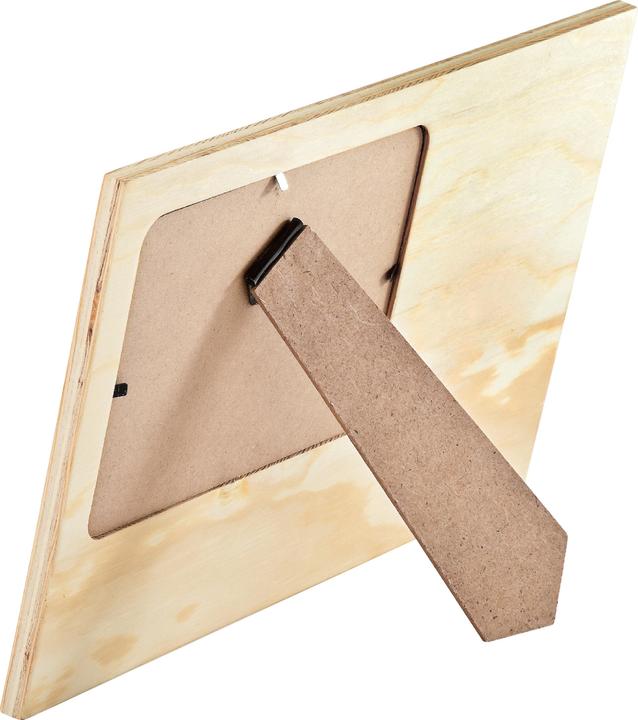 Actual product image VBS Picture frame "Scrap", pine wood, approx. 29x18cm, picture cut-out approx. 15x10cm (15 x 10 cm)