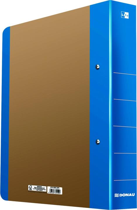 Actual product image Donau Ring binder 2 rings Life blue (A4, 50 mm, 1 Piece)