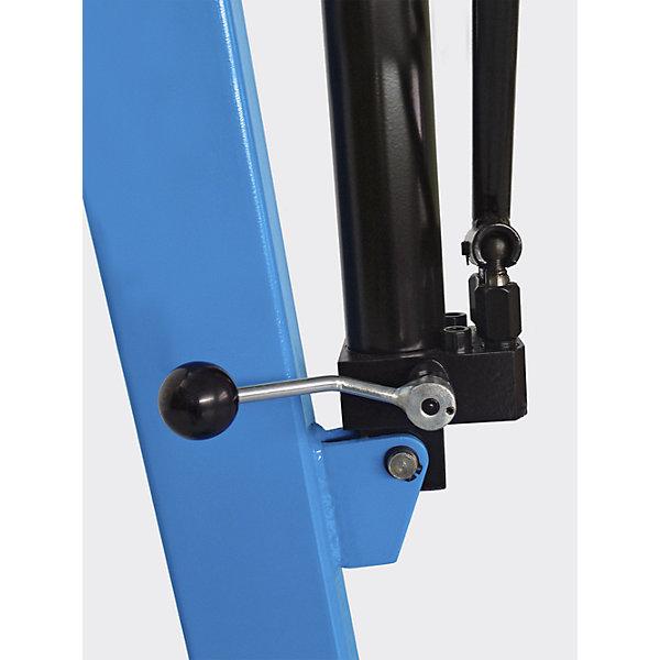 Produktbild Janssen Hydraulik-Technik Werkstattkran BLUE, TF 500 kg, Fahrgestell gespreizt, Hydraulik doppelt wirkend