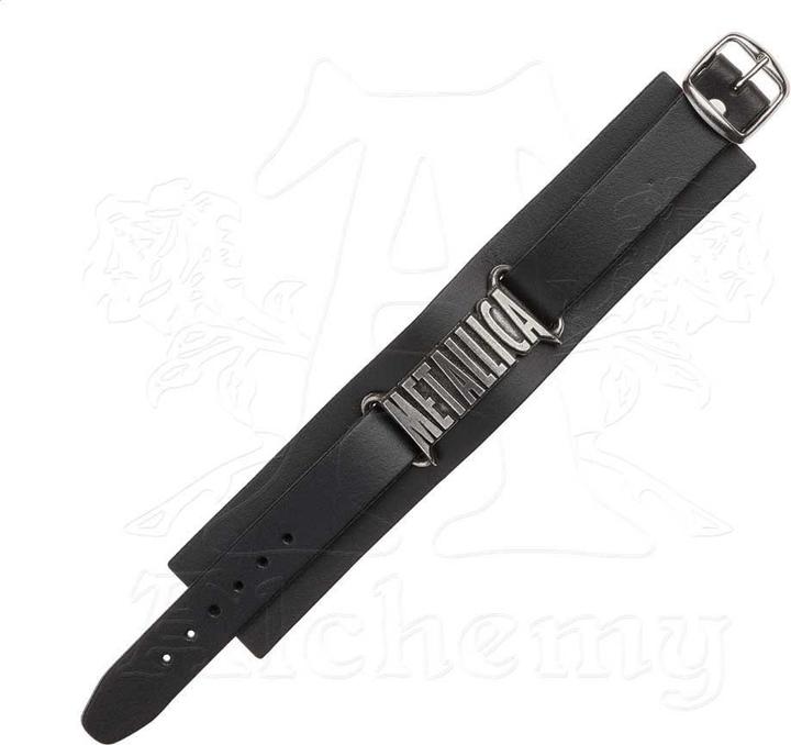 Produktbild Metallica Logo Lederarmband Erwachsene (100% synthetisches Material)