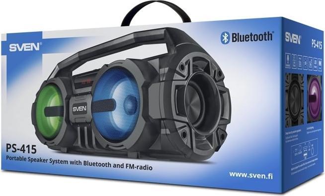 Image du produit Sven HAUT-PARLEUR BLUETOOTH PS-415 (Alimentation via port USB, Fonctionnement sur batterie)