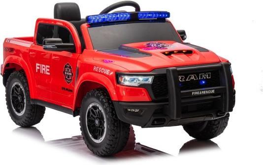 Actual product image Es-toys Kinderfahrzeug – Elektro Auto „Feuerwehr Dodge RAM“ 4 Motoren- 2,4Ghz Fernsteuerung, MP3 + Sir