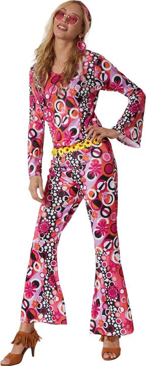 Actual product image tectake Women's Fancy Dress Costume - Hippie Flower Power (L)
