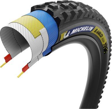 Actual product image Michelin E-Wild Rear Racing TLR 27.5" folding tyre (27.5 x 2.60, 66-584)