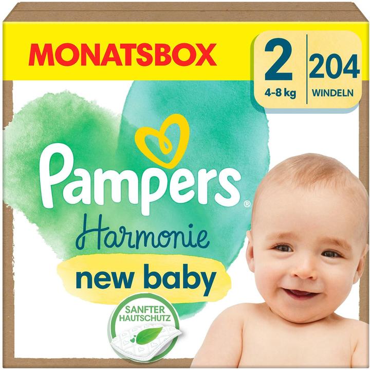 Actual product image Pampers Harmonie (Size 2, Monthly box, 204 Piece)