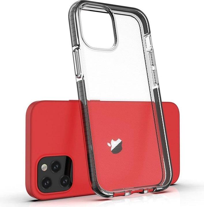 Produktbild Hurtel Spring Case clear TPU gel protective cover with colorful frame for iPhone 13 mini yellow (Apple iPhone 13 mini)