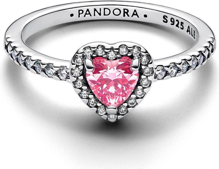 Immagine prodotto Pandora Anello a cuore rosa rialzato (52, 925 Argento)