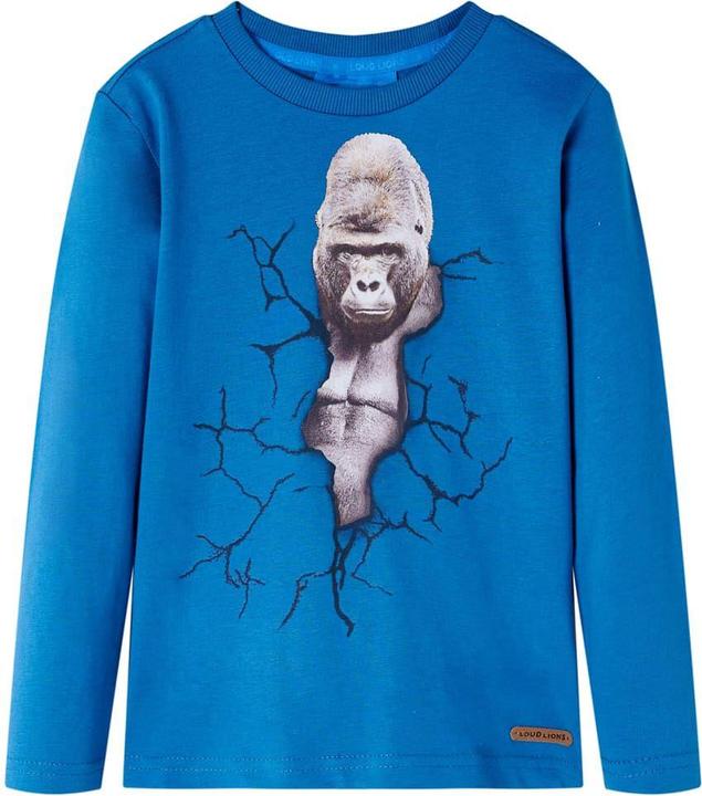 VidaXL Kinder-Langarmshirt Petrolblau 104,Material: 100 (104)