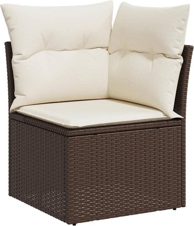 Produktbild VidaXL Gartenmöbel Sofa Garnitur Lounge Sitzgruppe 12-tlg. Braun Poly Rattan