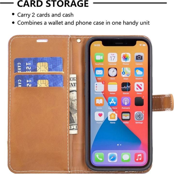 Actual product image König Design Case Mobile Protection for Apple iPhone 13 Pro Max Case Cover Pocket Cases Purple (Apple iPhone 13 Pro Max)