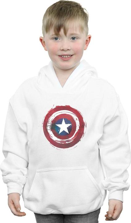 Produktbild Captain America Splatter Shield Kapuzenpullover Jungen (140, 146)