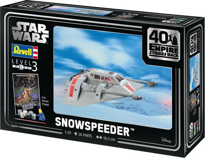 Actual product image Revell 05679 Star Wars Snowspeeder 40th Anniversary Science Fiction Kit 1:29