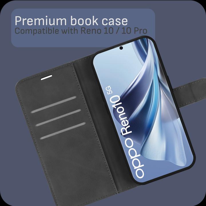 Produktbild Cazy Premium-Geldbörsen-Etui für Oppo Reno10 5G / Reno10 Pro 5G, Magnetisches Geldbörsen-Etui (Oppo Reno 5G)