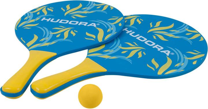 Actual product image Hudora Beach ball set, 2 rackets, 1 ball