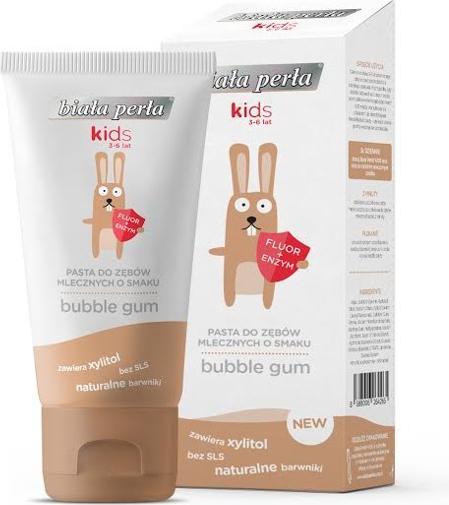 Kids 3-6 Years Milk Toothpaste Bubble Gum 50Ml (50 ml)