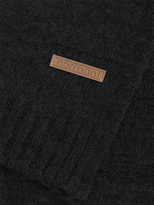 Actual product image Normani Winter set "Montreal" with hat and scarf dark grey mottled (One size)