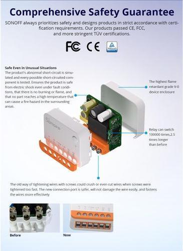 Image du produit Sonoff Actionneur de lumière WLAN MINIR4, 2400 W, simple (Actionneur de commutation)