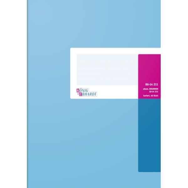 Produktbild König & Ebhardt Geschäftsbuch, hochglanzlackierter Karton, kariert, A4 (A4, Kariert, Harter Einband)