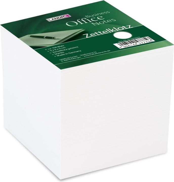Actual product image Landré Office 9x9x9 cm glued note block (9 x 9 x 9 cm)