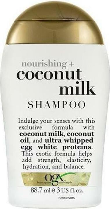 Actual product image Ogx ORGANIX Coconut Milk Shampoo 385ml (385 ml, Liquid shampoo)