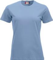 Clique Damen T-Shirt Classic-T 029361, Baumwolle, hellblau, Grösse XL (XL)