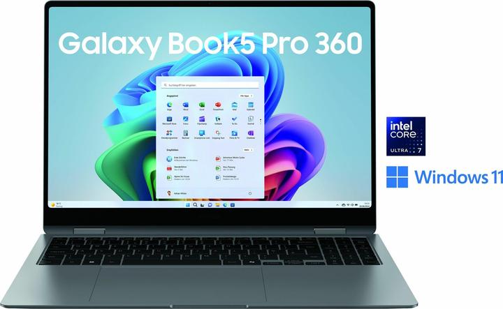 Immagine prodotto Samsung Galaxy Book5 Pro 360 (16", Intel Core Ultra 7 256V, 16 GB, 512 GB, DE)