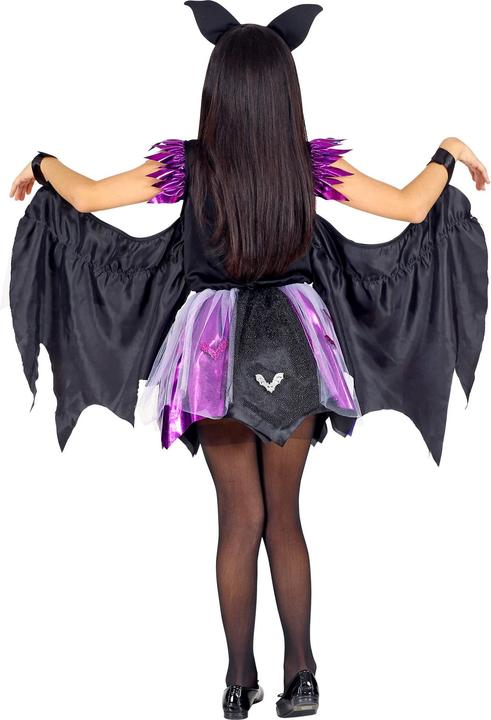 Produktbild Widmann Fledermaus Kinderkostüm Kleid mit Tutu und Flügel, Ohren (122, 128)