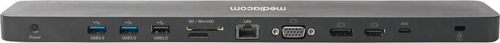 Actual product image Mediacom M-DOCKTPCP port replicator and docking station for notebooks Wired USB 3.2 Gen 1 (3.1 G (USB-C, 8 Ports)