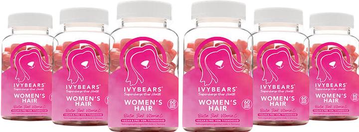 Produktbild IVYBears Haarvitamine für Frauen 6er Pack (6 Stück, Gummies, 900 g)