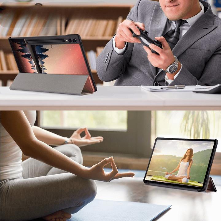Actual product image Cover-Discount Galaxy Tab S9+ - Tri-fold Smart Case Forest (Galaxy Tab S10+, Galaxy Tab S9+)