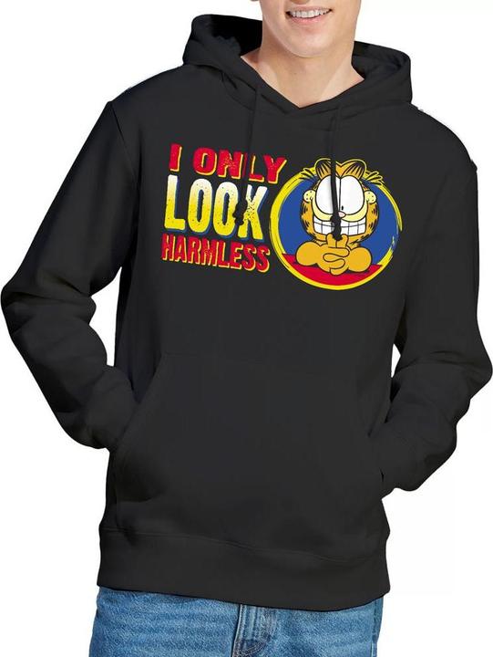 Immagine prodotto Garfield I Only Look Harmless Felpa con Cappuccio Uomo (M)