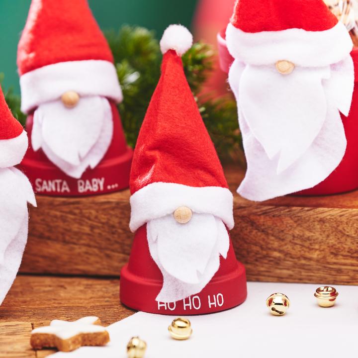 Produktbild VBS Bastelset "Tontopf-Weihnachtswichtel", 5 Stück