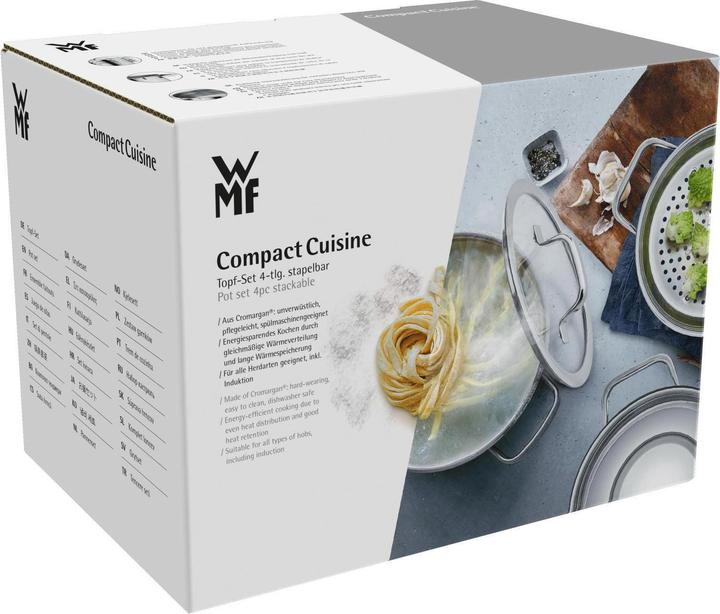 Produktbild WMF Compact Cuisine Kochgeschirr-Set, 4-teilig (20 cm, Pfannenset + Topfset, Edelstahl)