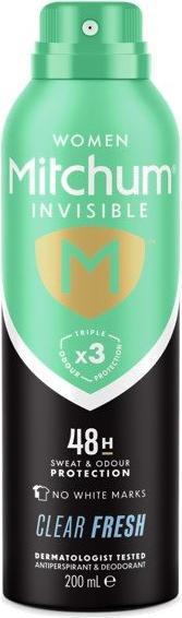 Immagine prodotto Revlon Mitchum Deodorante Invis Cl Fresh Donne (Getto vaporizzato, 200 ml)