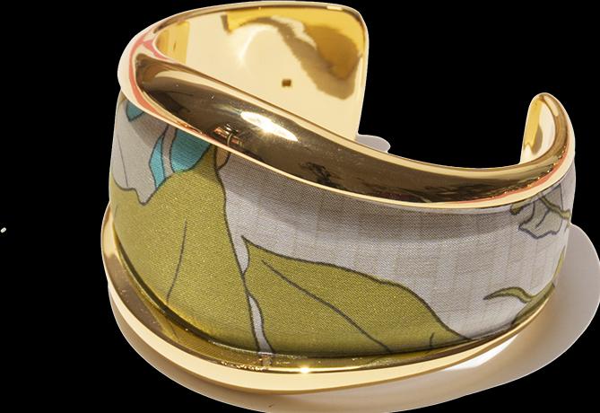 MM33 Bangle dreamy flowers (950 Platin)