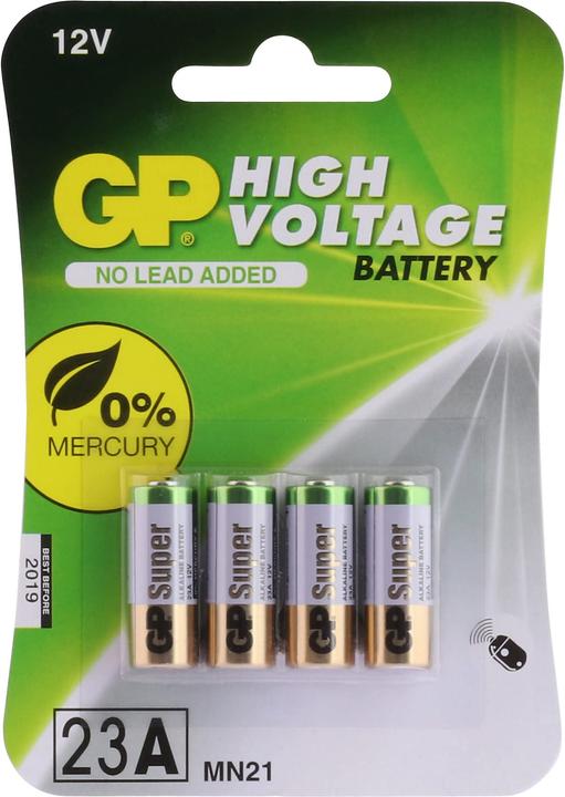 Produktbild GP Batteries Alkaline 23A / MN21 (4 Stk., A23, 38 mAh)
